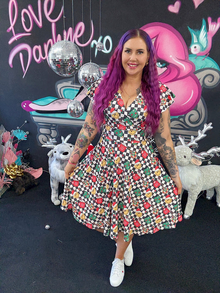 INSTOCK - Mimi Swing Dress - Retro Christmas