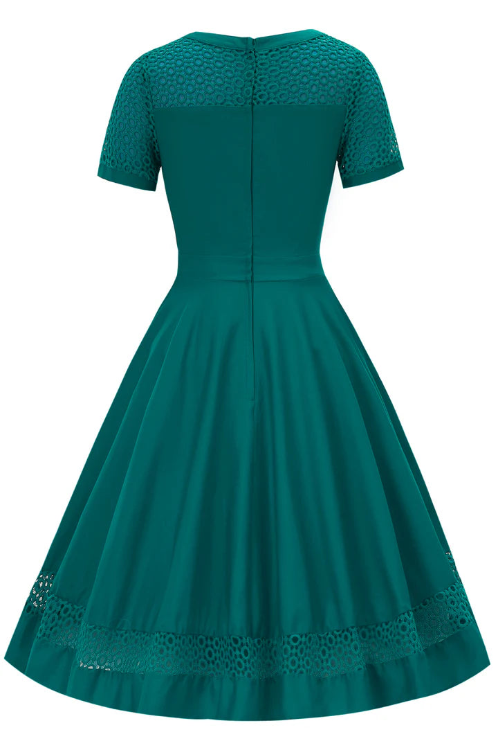 Tess Dress in Emerald Green