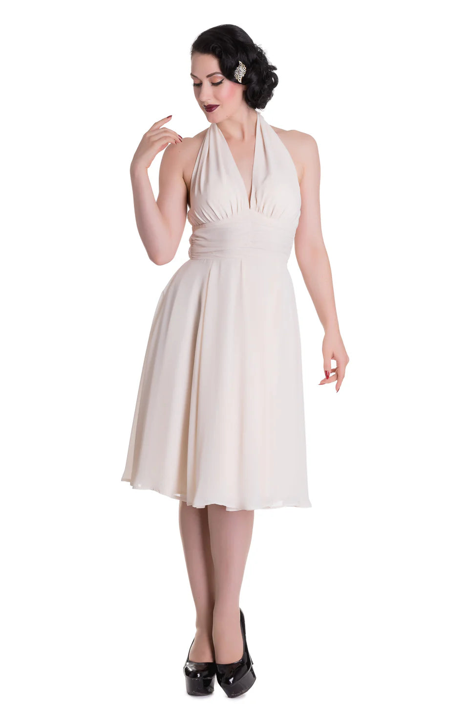 PREORDER - Monroe Dress in Cream - Expected dispatch date 3rd of June