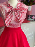 Candy Candy Stripe Bow Top