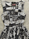 Spooky Print Midi Dress