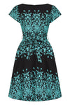 Blue Damask Border Day Dress