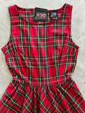 Red Plaid Vintage Dress - Preorder for dispatch 20th November