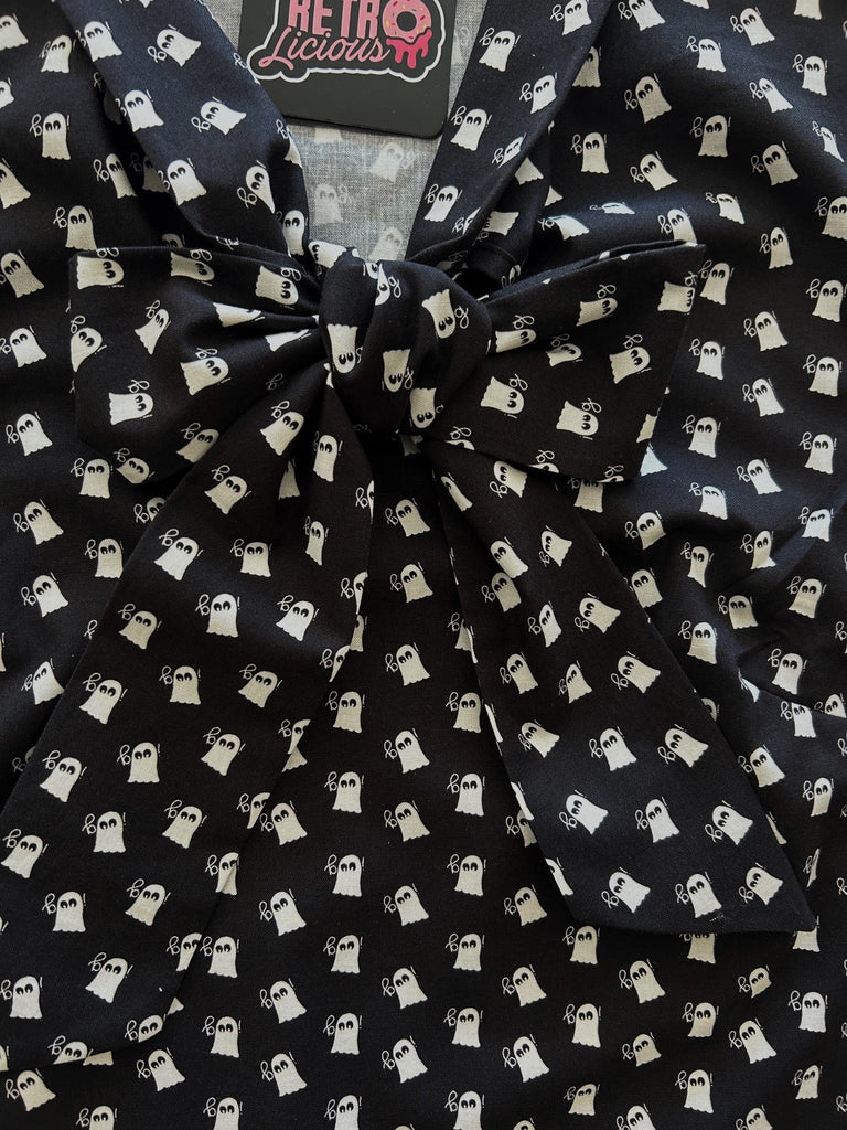 Mini Ghosts Bow Top - Preorder for dispatch 3rd of September