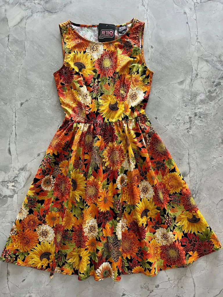 Sunflower Floral Dress - Preorder for dispatch 12th August