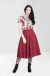 Irvine Skirt - Red Tartan