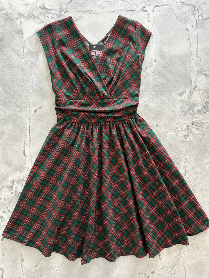 PREORDER - Holiday Plaid Greta Dress - Estimated dispatch 19th November