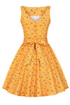 Ditsy Yellow Tea Dress