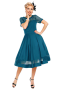 Tess Dress in Peacock Blue