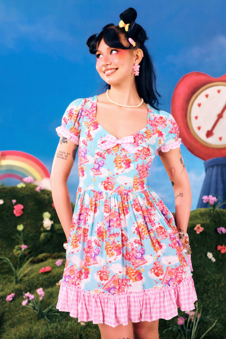 PREORDER - PICNIC BEAR Mini Dress - Expected dispatch date 26th of May