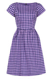 Summer Dress - Purple Gingham