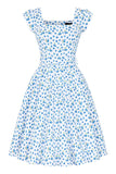 Summer Blueberries Swing Dress