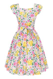 Spring Floral Swing Dress