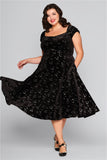 Dolores Glitter Bat Velvet Doll Dress