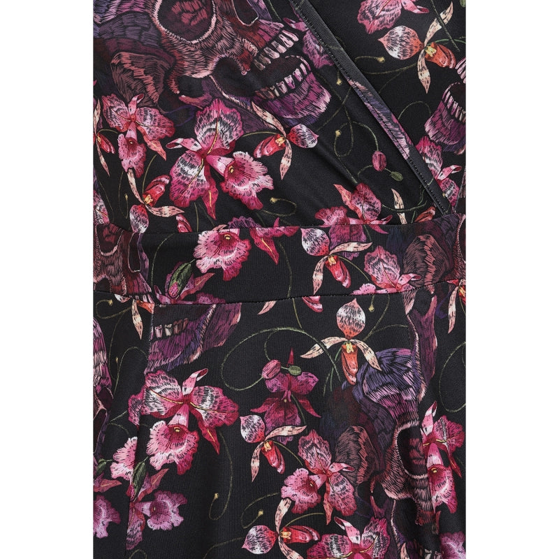 Lyra Dress - Floral Skull - Preorder for dispatch 24th September