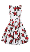Tea Dress Red Rose - Preorder for dispatch the week of the 4th of March