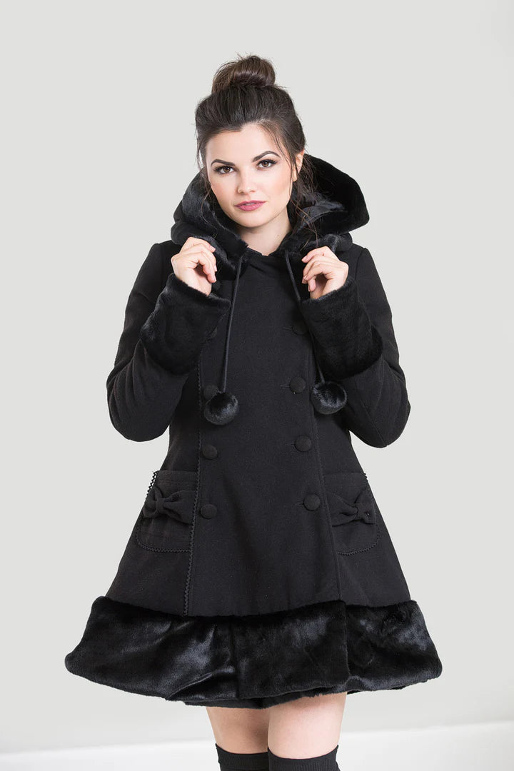 PREORDER - Black Sarah Jane Coat - Estimated dispatch 30th of June