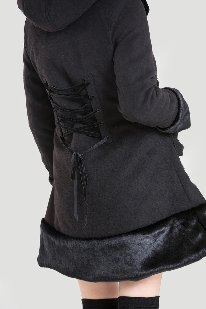 PREORDER - Black Sarah Jane Coat - Estimated dispatch 30th of June