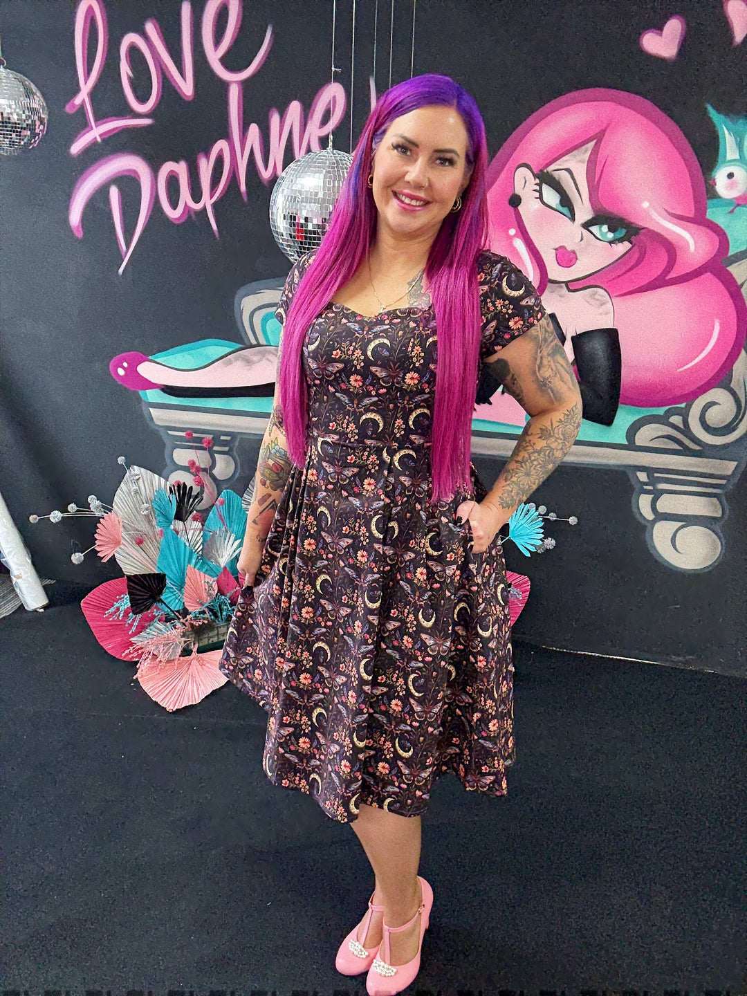 Pixie Sweetheart Dress - Moonlight Bloom