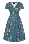 Teal Butterfly Lyra Dress - Preorder for dispatch 16h May