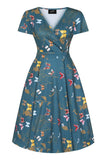 Teal Butterfly Lyra Dress - Preorder for dispatch 20th May