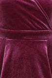 Mauve Velvet Mini Lyra Dress