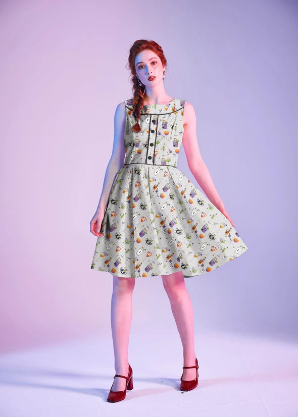 PREORDER - Elizabeth Dress in Witches Brew - Estimated dispatch 22nd of October