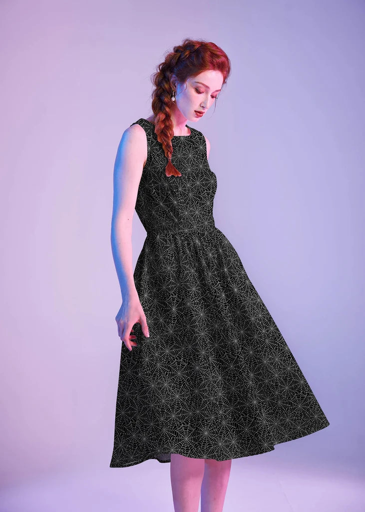 PREORDER - Spiderweb Midi Dress - Expected dispatch date 22nd of October