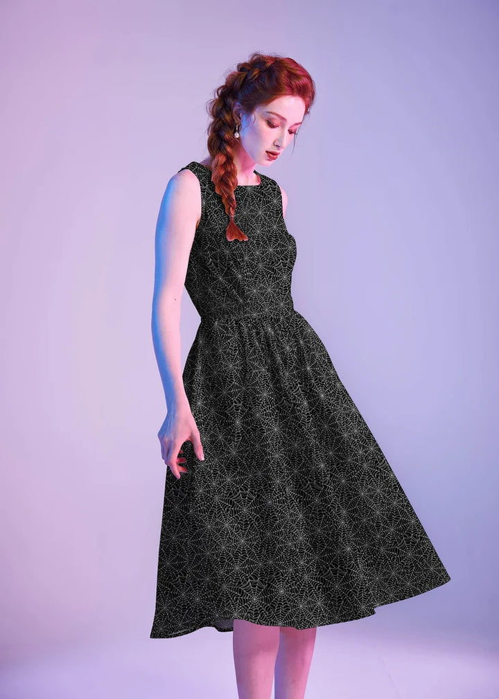 PREORDER - Spiderweb Midi Dress - Expected dispatch date 22nd of October