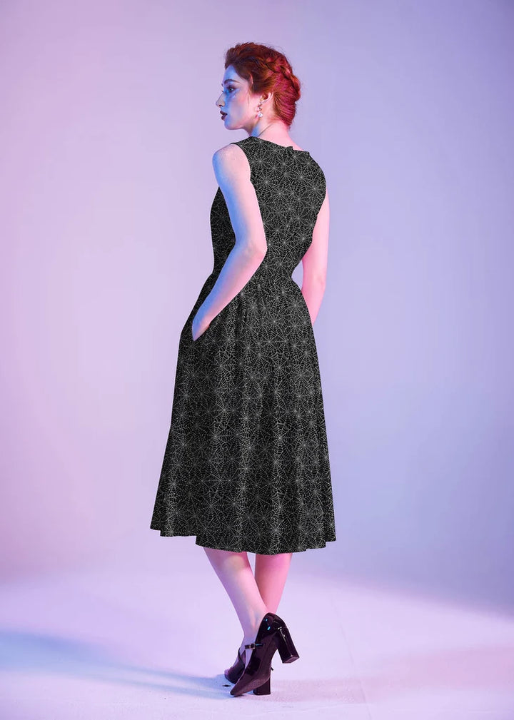 PREORDER - Spiderweb Midi Dress - Expected dispatch date 22nd of October