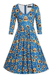 Billie Blue Sunflower Dress