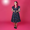 Mimi Swing Dress in Pretty Peacock Print - Preorder for dispatch 19th November