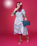 Peggy Swing Dress in Cherry Blossom Print