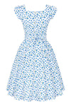 Summer Blueberries Swing Dress