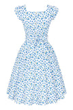 Summer Blueberries Swing Dress