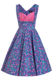 Grace Purple Flamingo Dress