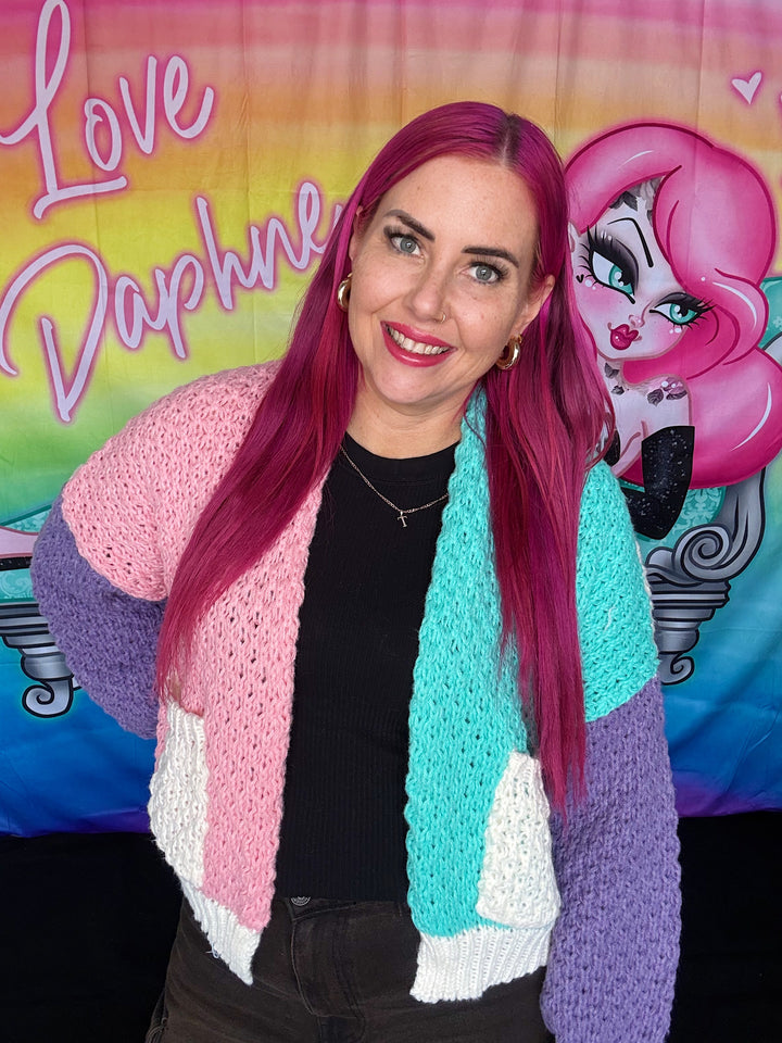 Riya Cardigan - Purple Mix