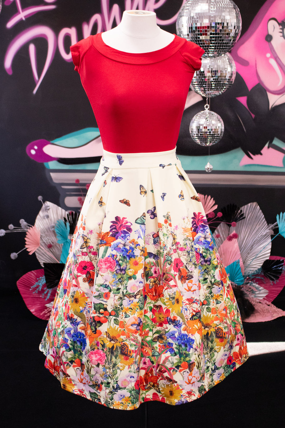 Aisley Butterfly Midi Skirt - Preorder for dispatch 16th of September