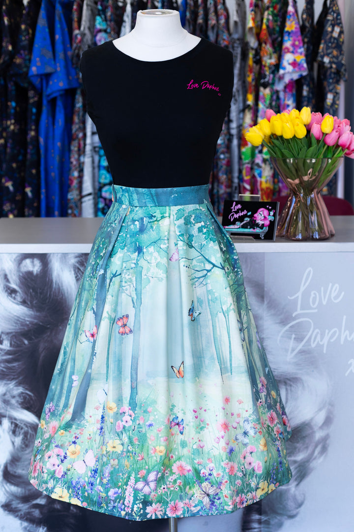 Aisley Butterfly Forest Skirt