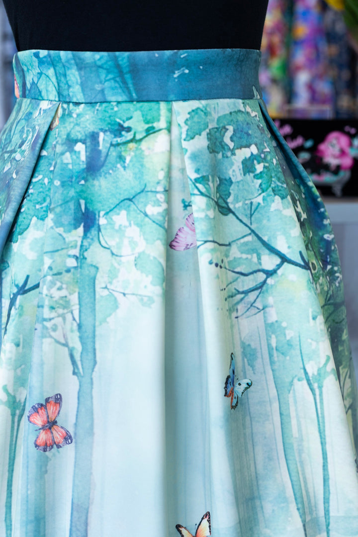 Aisley Butterfly Forest Skirt