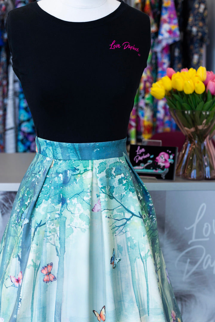 Aisley Butterfly Forest Skirt