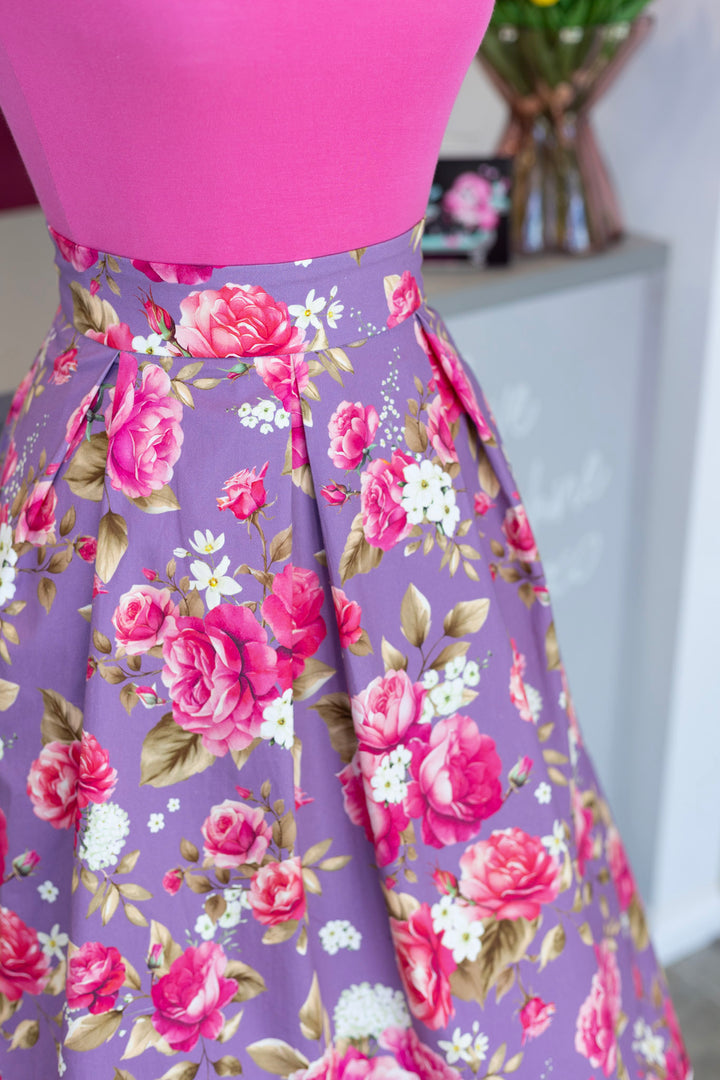 Aisley Lilac Rose Vintage Skirt