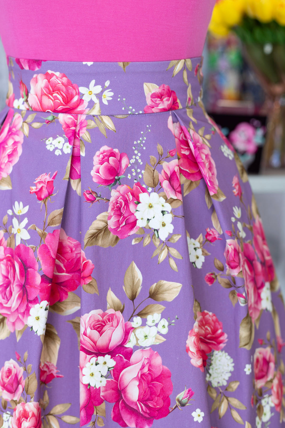 Aisley Lilac Rose Vintage Skirt
