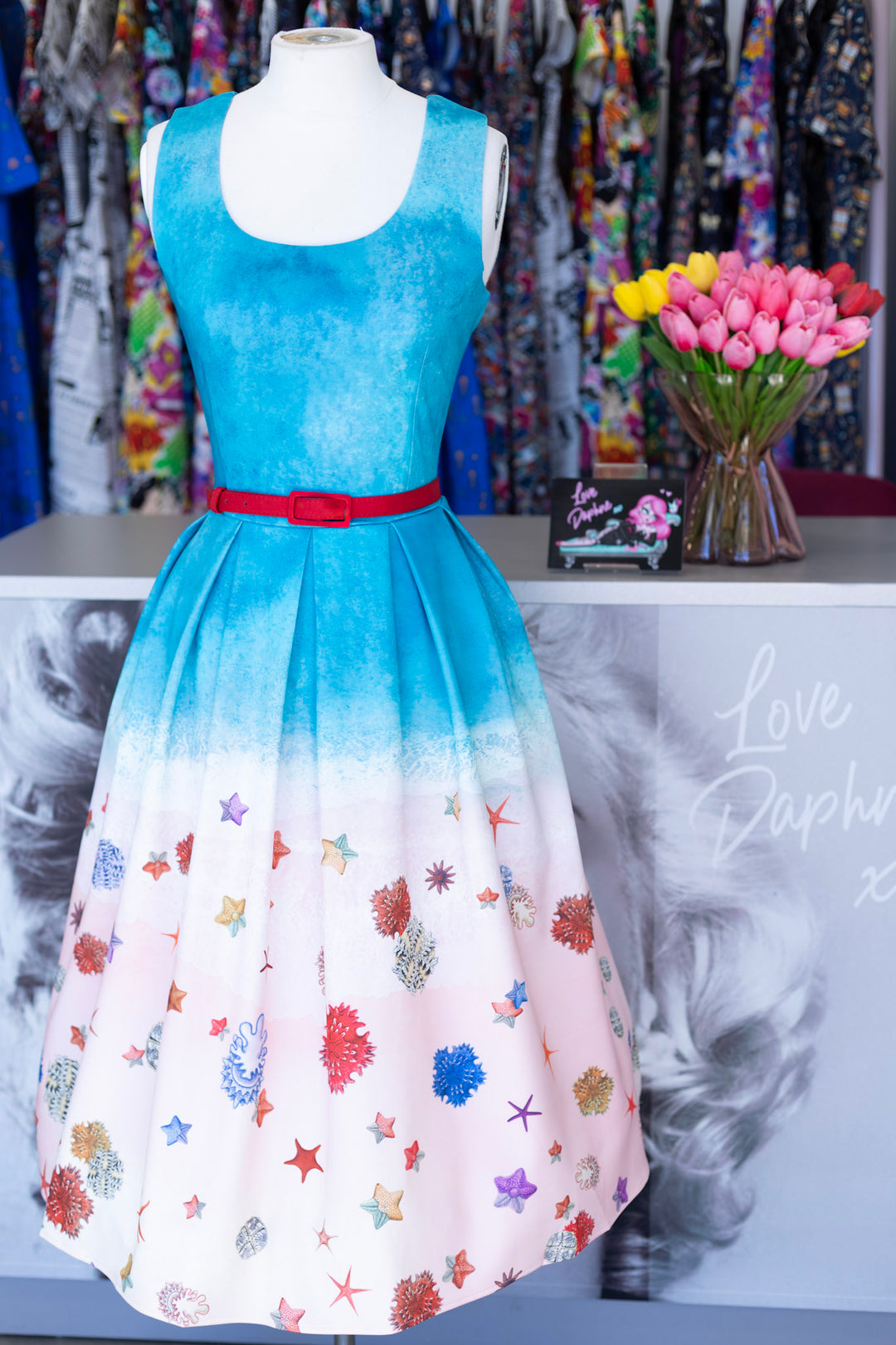 Amanda Blue Shore Dress