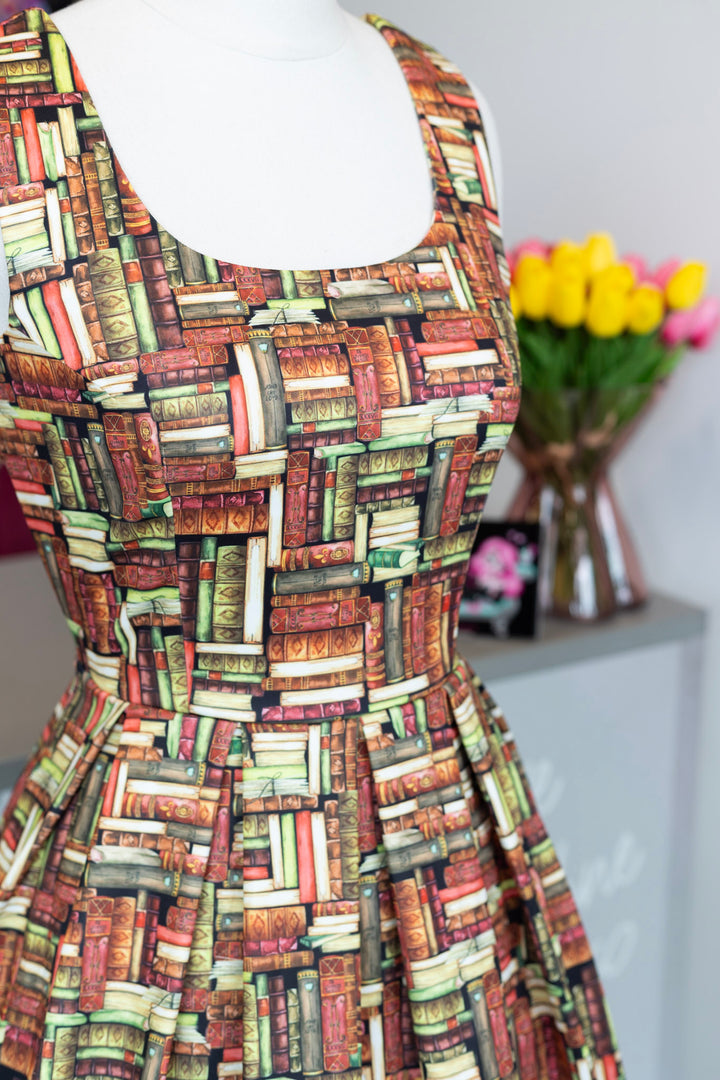 Amanda Book Print Dress