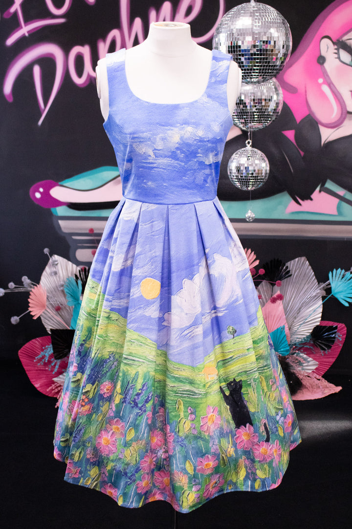 Amanda Cat Adventure Swing Dress - Preorder for dispatch 16th September