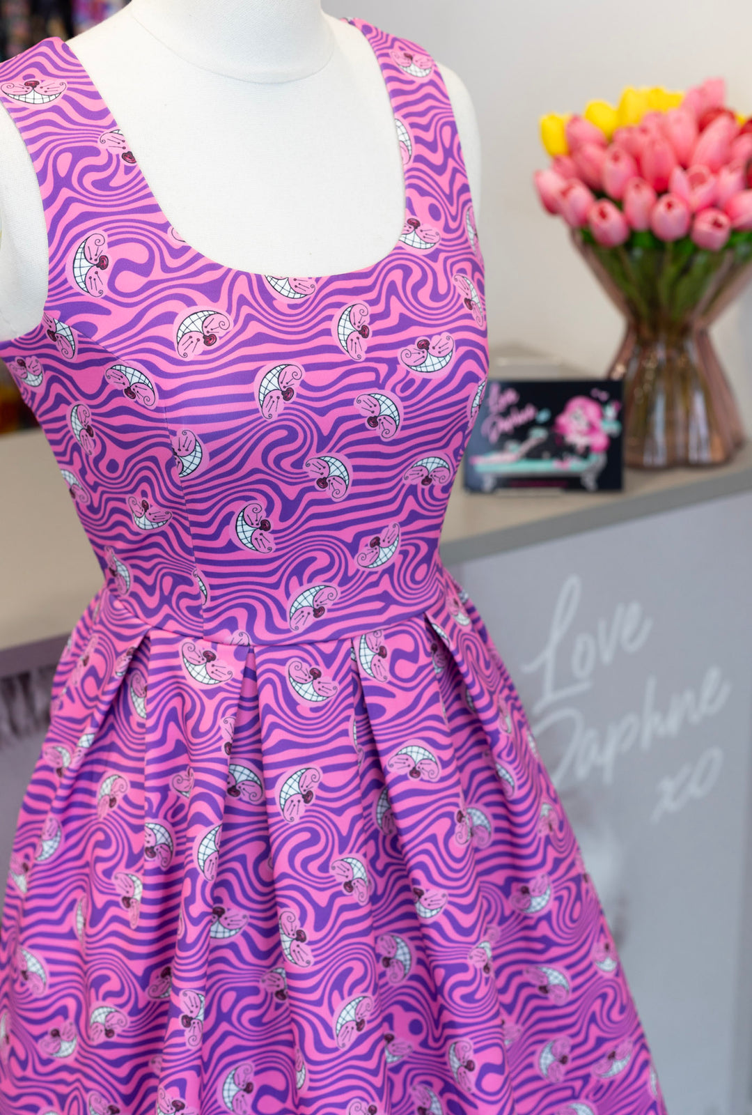 Amanda Pink Cheshire Cat Dress