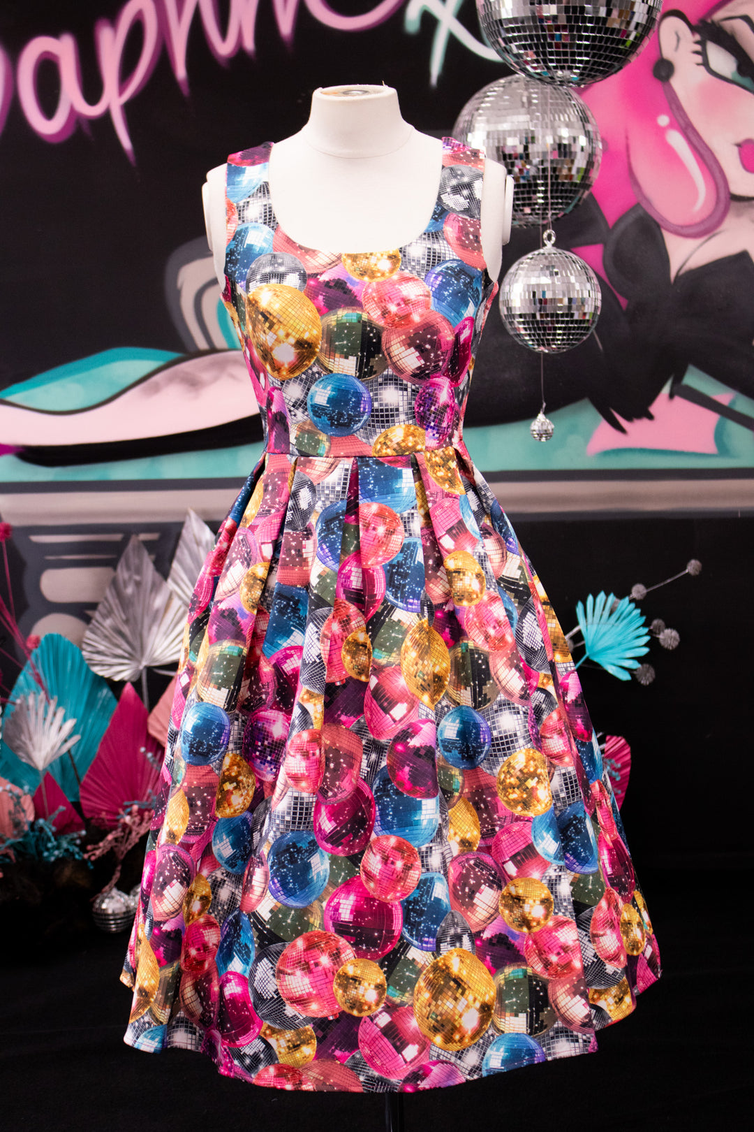 Amanda Retro Disco Ball Dress