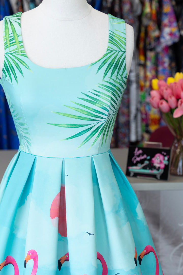 Amanda Flamingo Swing Dress