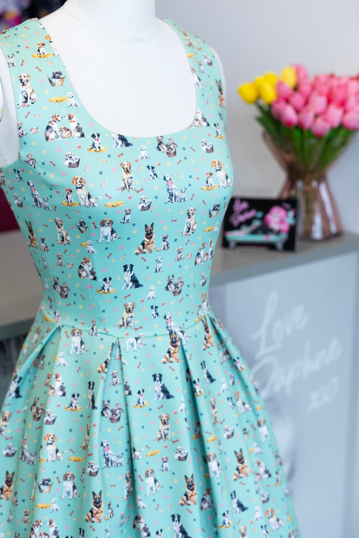 Amanda Light Green Mix Dog Dress